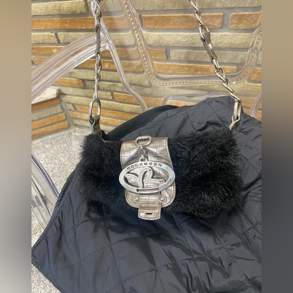 Handbags - Rocawear fur purse vintage y2k 90’s